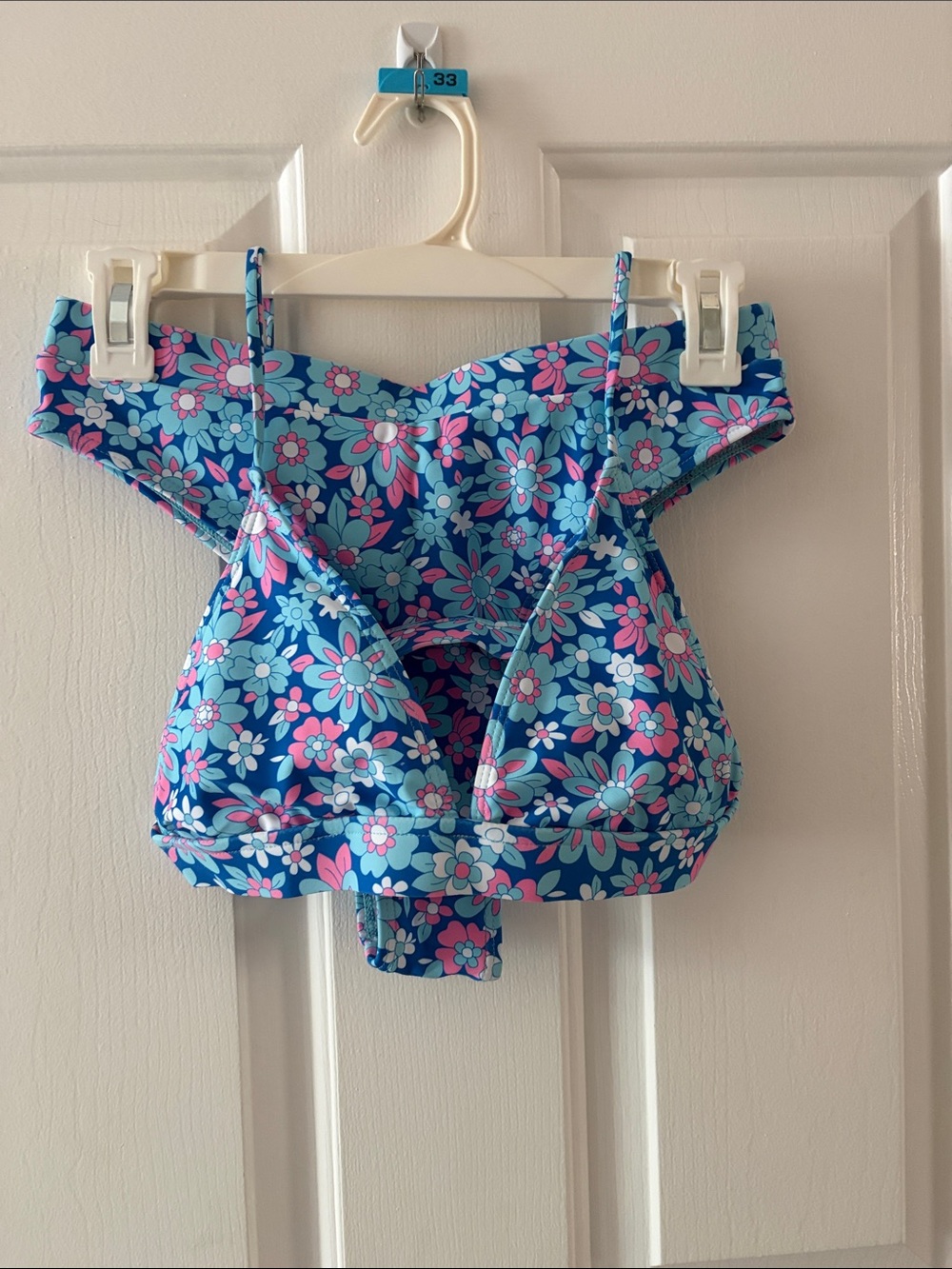 Floral Blue Pink bikini